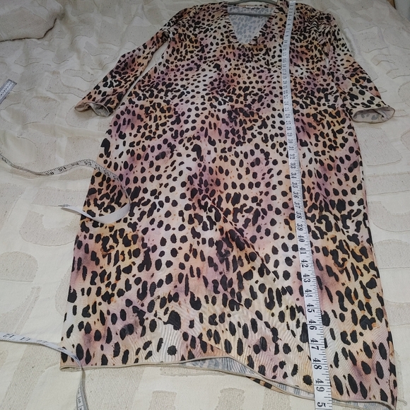 Good American Cheetah Mesh Midi Dress Size 2XL (5) - Picture 14 of 14